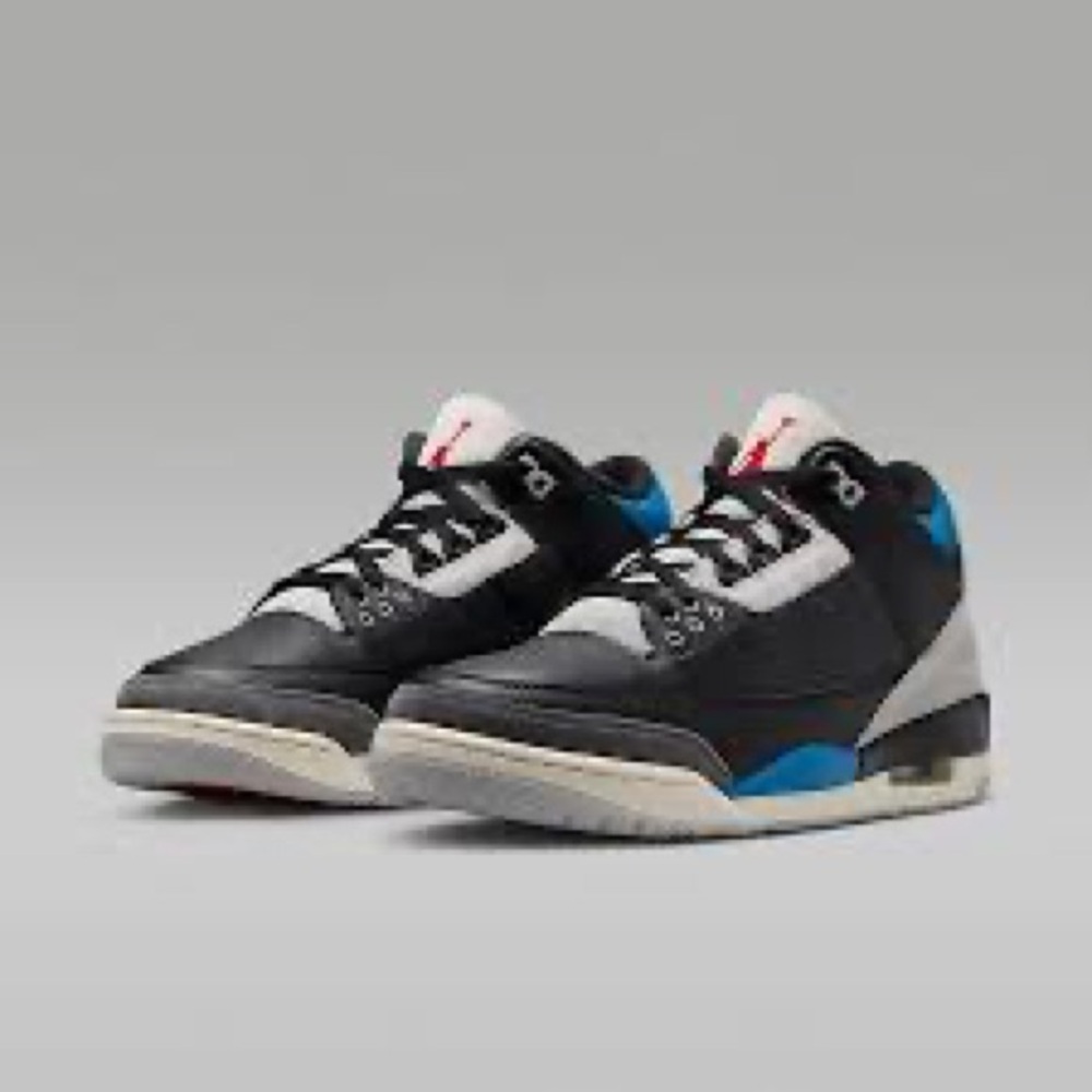 Jordan Black and Blue Sneakers